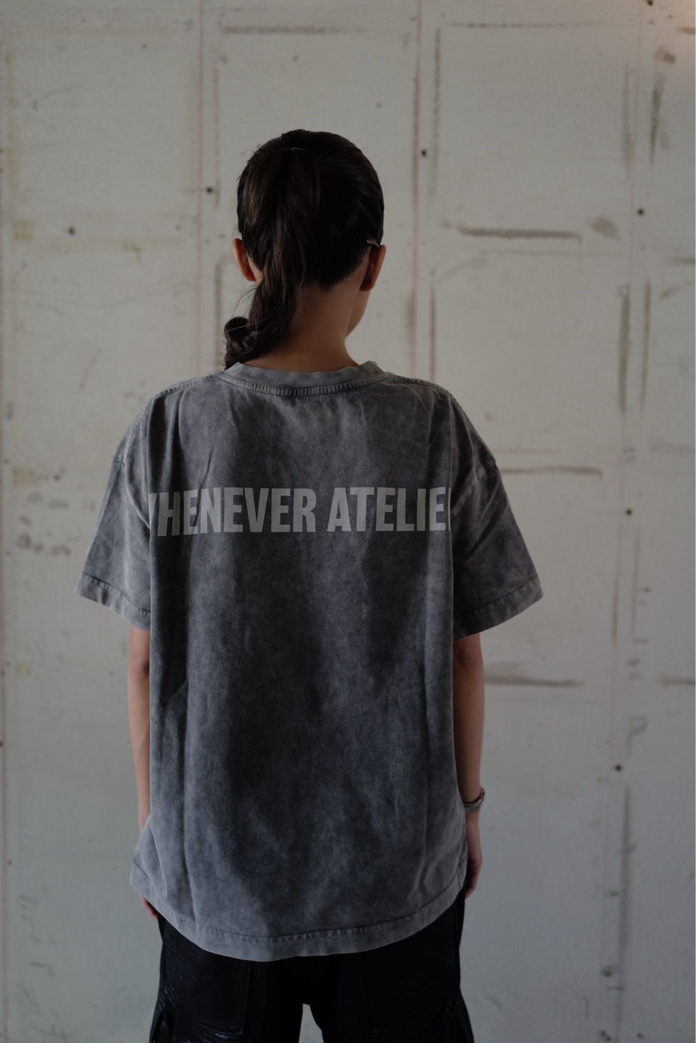 ÁO "WHENEVER" CHASING DREAMS WASHED T-SHIRT / GREY