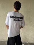 ÁO “WHENEVER” FUZZY LOGO TEE/ WHITE