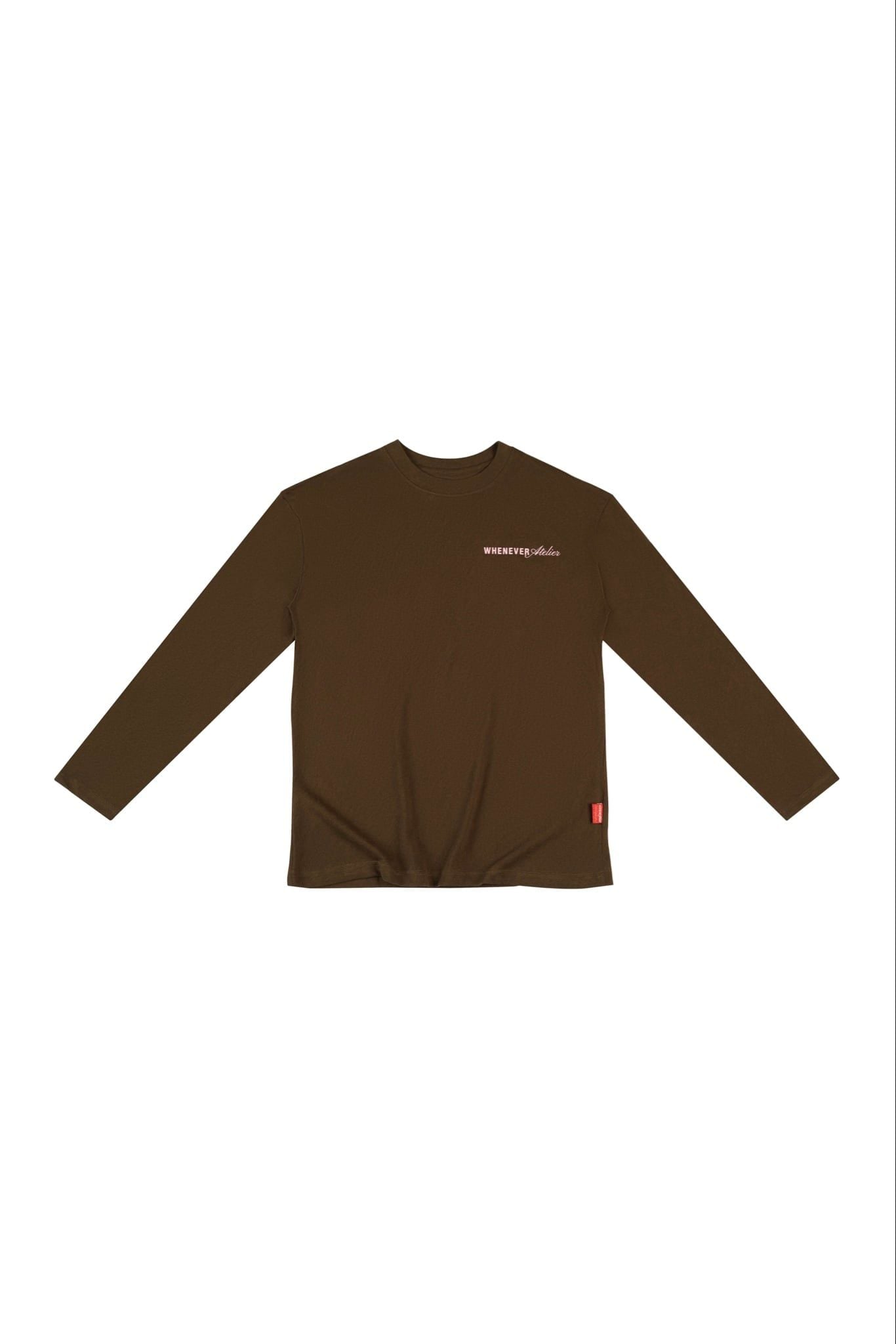 Áo tay dài "WHENEVER" STAR MANIFESTO LONGSLEEVES/ BROWN