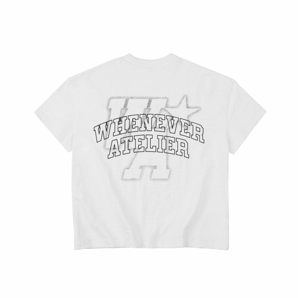 ÁO "WHENEVER" BIG LOGO WA T-SHIRT /WHITE