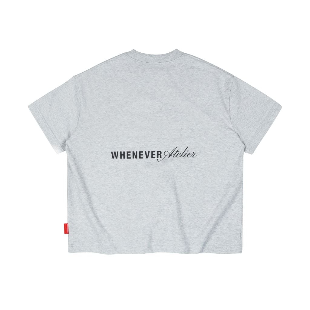 “WHENEVER” BEAR T-SHIRT / GREY
