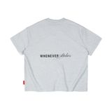 “WHENEVER” BEAR T-SHIRT / GREY