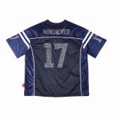 ÁO "WHENEVER" RHINESTONE 17 MESH JERSEY/ NAVY
