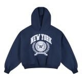 "WHENEVER" NY HOODIE / NAVY