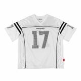 ÁO "WHENEVER" RHINESTONE 17 MESH JERSEY/ WHITE