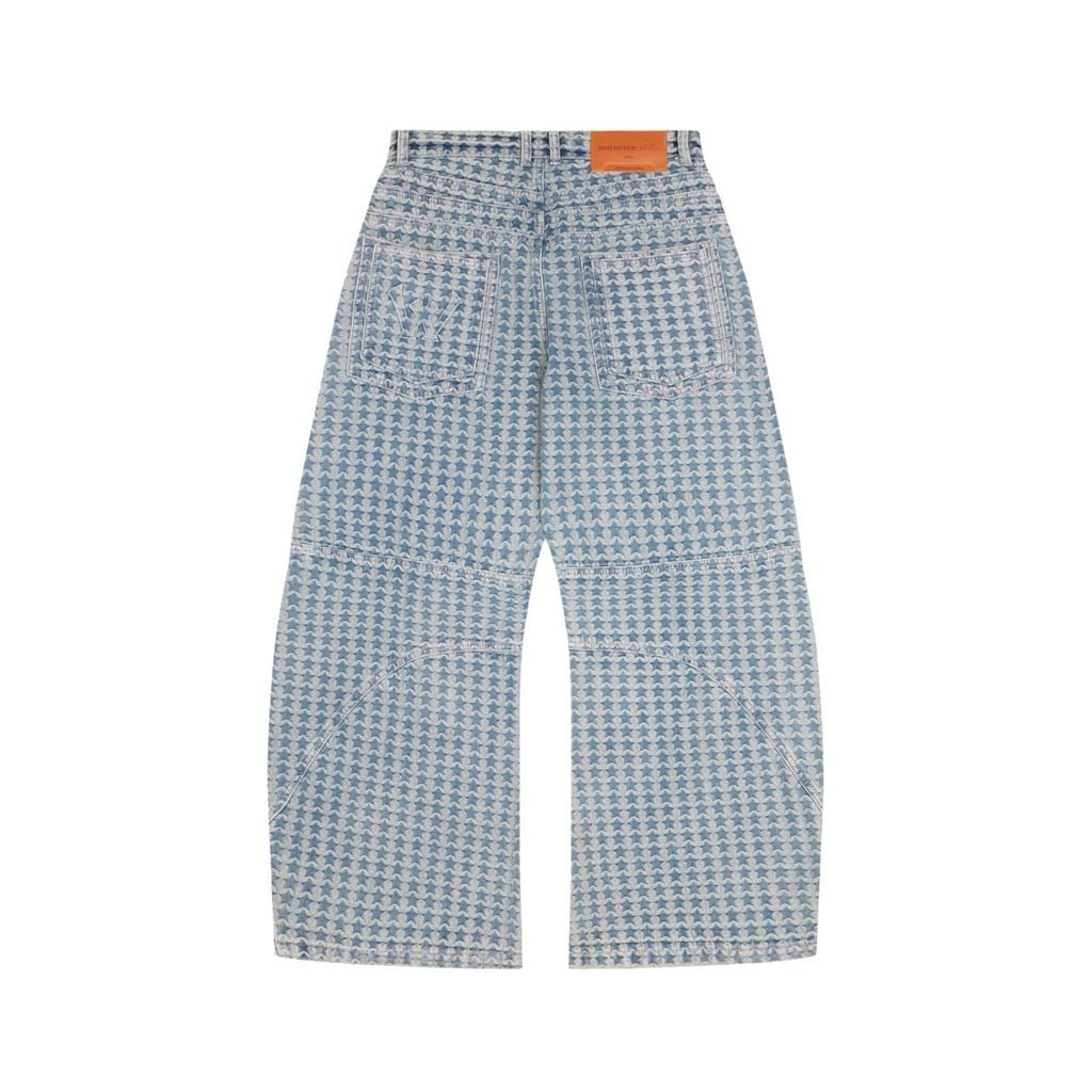 "WHENEVER" STAR WASH DENIM PANTS