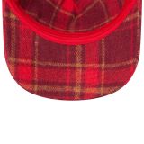 “WHENEVER” PLAID CAP / BURGUNDY
