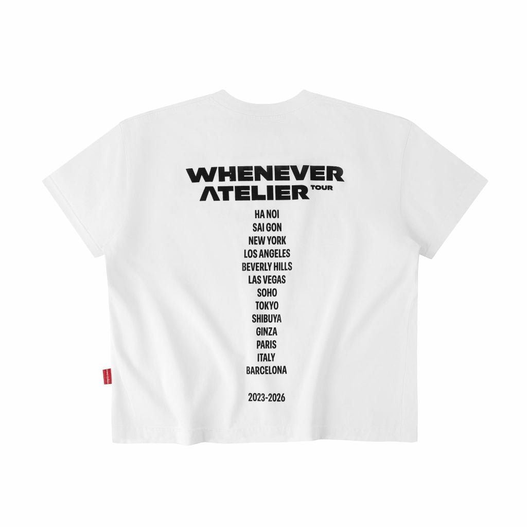 ÁO "WHENEVER" ARC LOGO T-SHIRT / WHITE