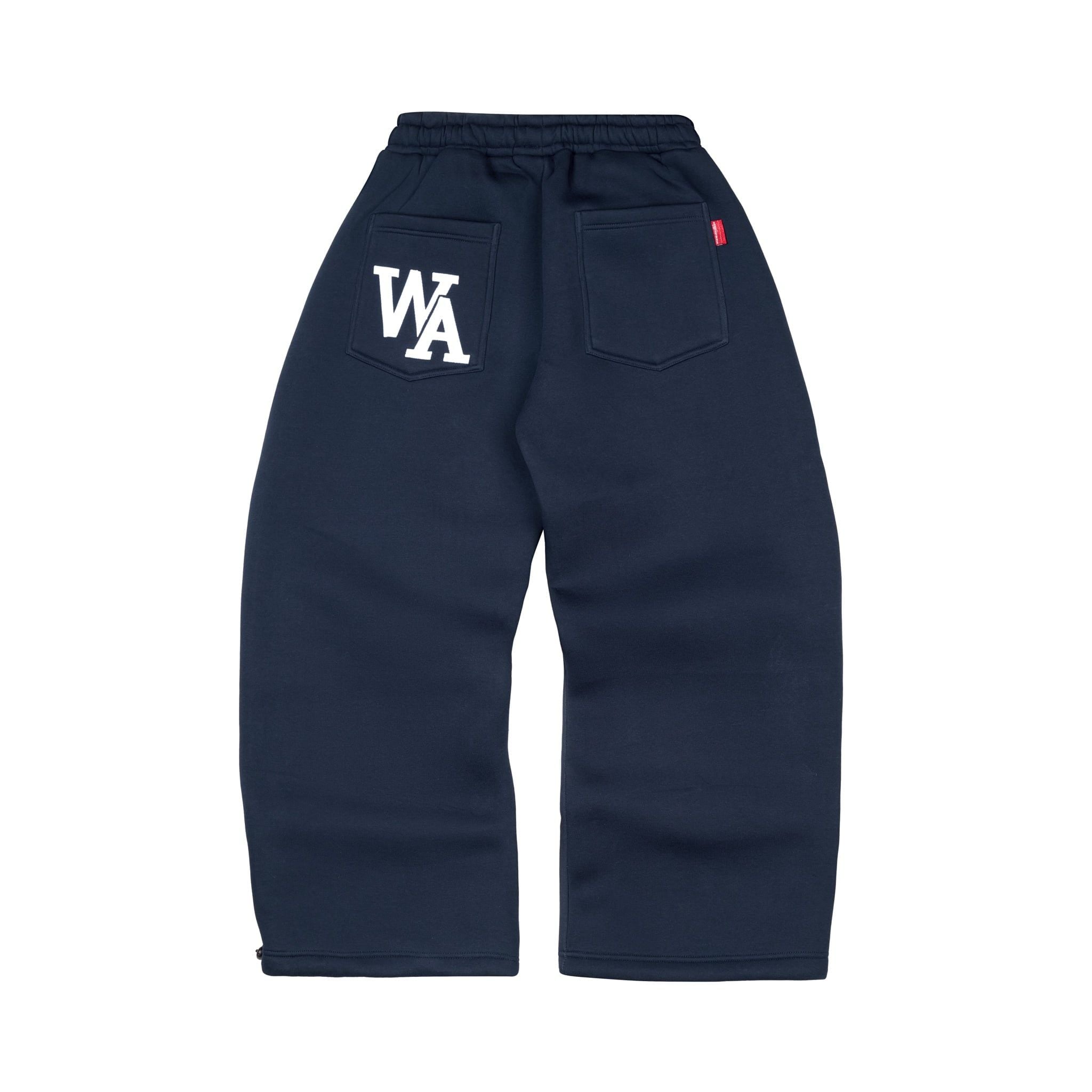 “WHENEVER” ATELIER ORIGIN SWEATPANTS / NAVY