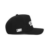 “WHENEVER”  LOGO KHAKI TRUCKER HAT / BLACK