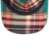 “WHENEVER” PLAID CAP / FOREST