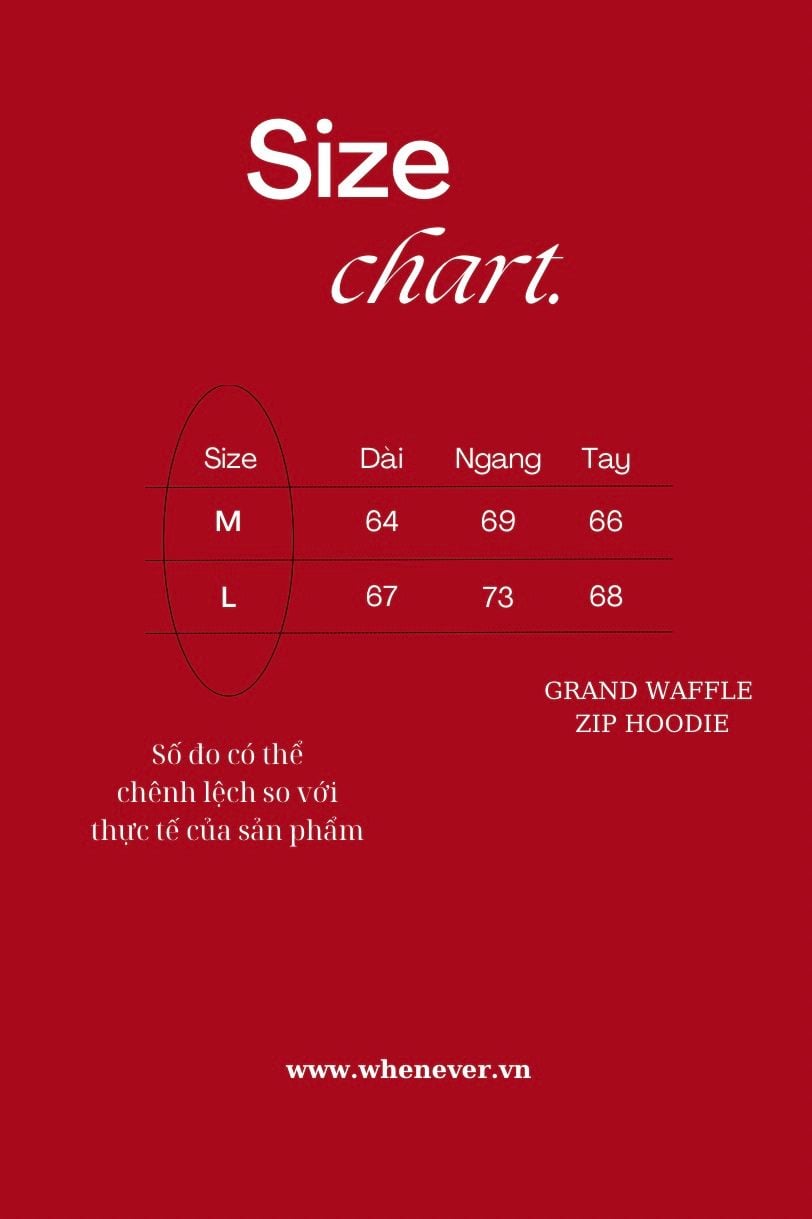 ÁO HOODIE DỆT LEN CÓ MŨ KÉO KHÓA "WHENEVER" GRAND WAFFLE ZIP HOODIE/ GREY