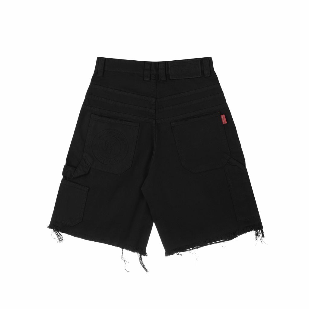 QUẦN NGẮN "WHENEVER" DOUBLE-KNEE BAGGY SHORTS / WASH BLACK