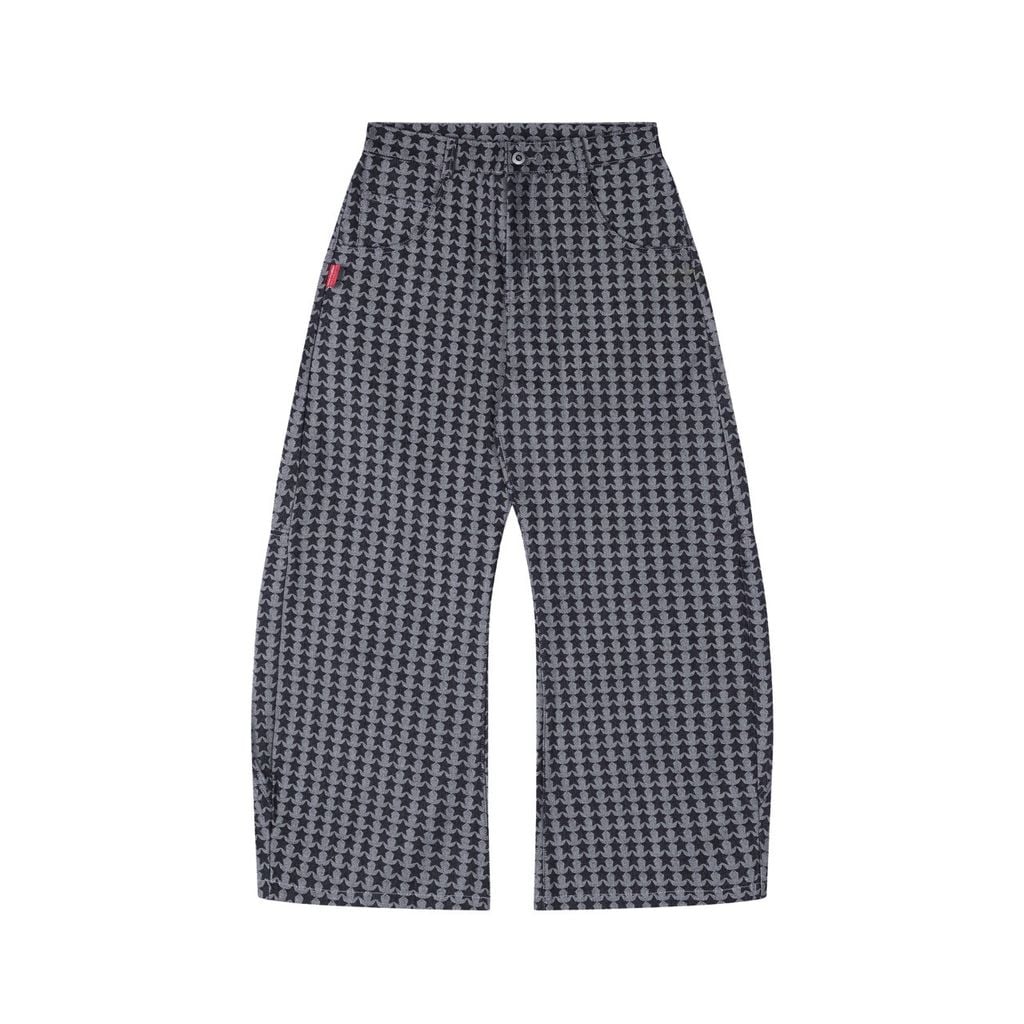 "WHENEVER" STAR RAW DENIM PANTS / BLUE