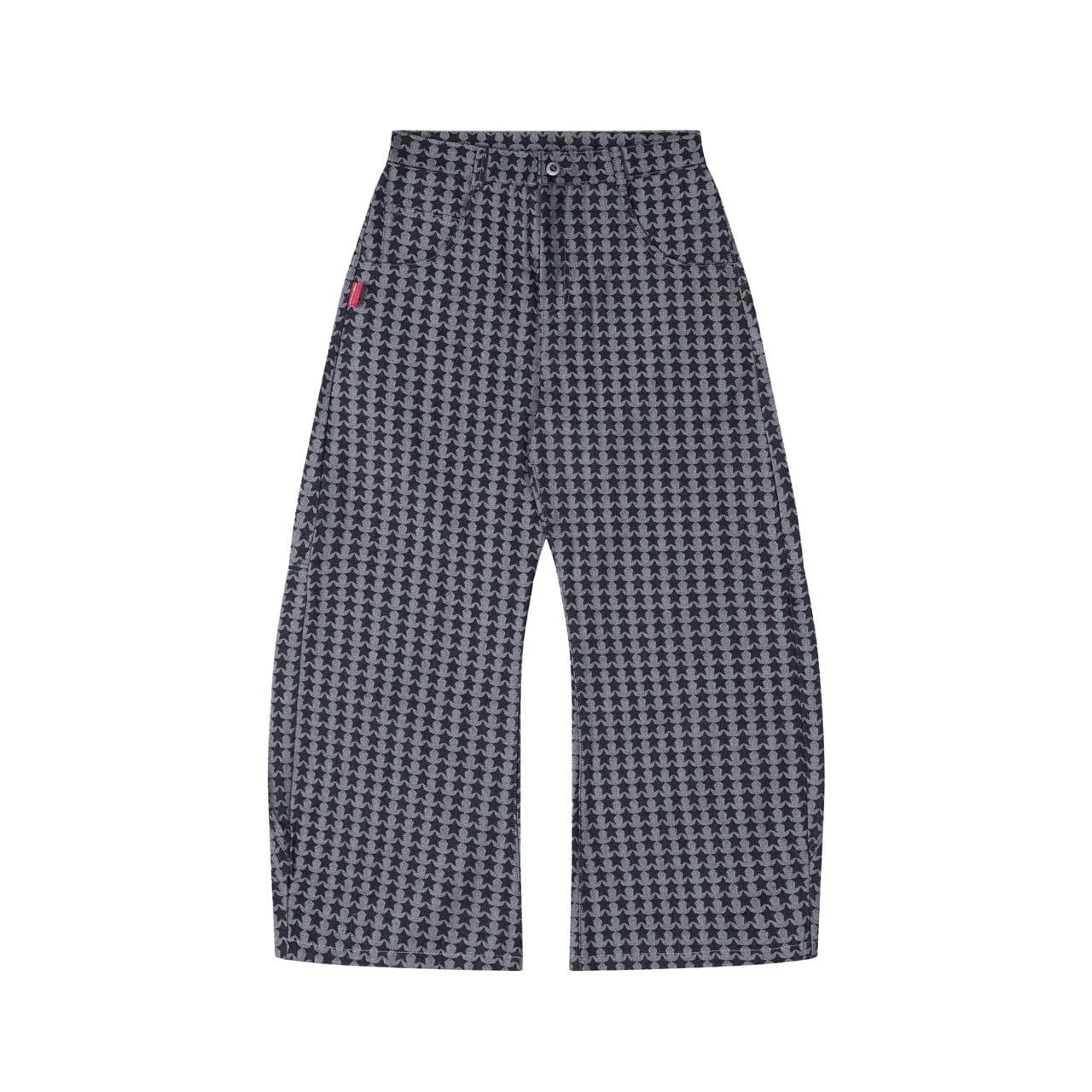 "WHENEVER" STAR RAW DENIM PANTS / BLUE