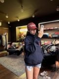 ÁO “WHENEVER” LOGO HALF-ZIP SWEATSHIRT / NAVY