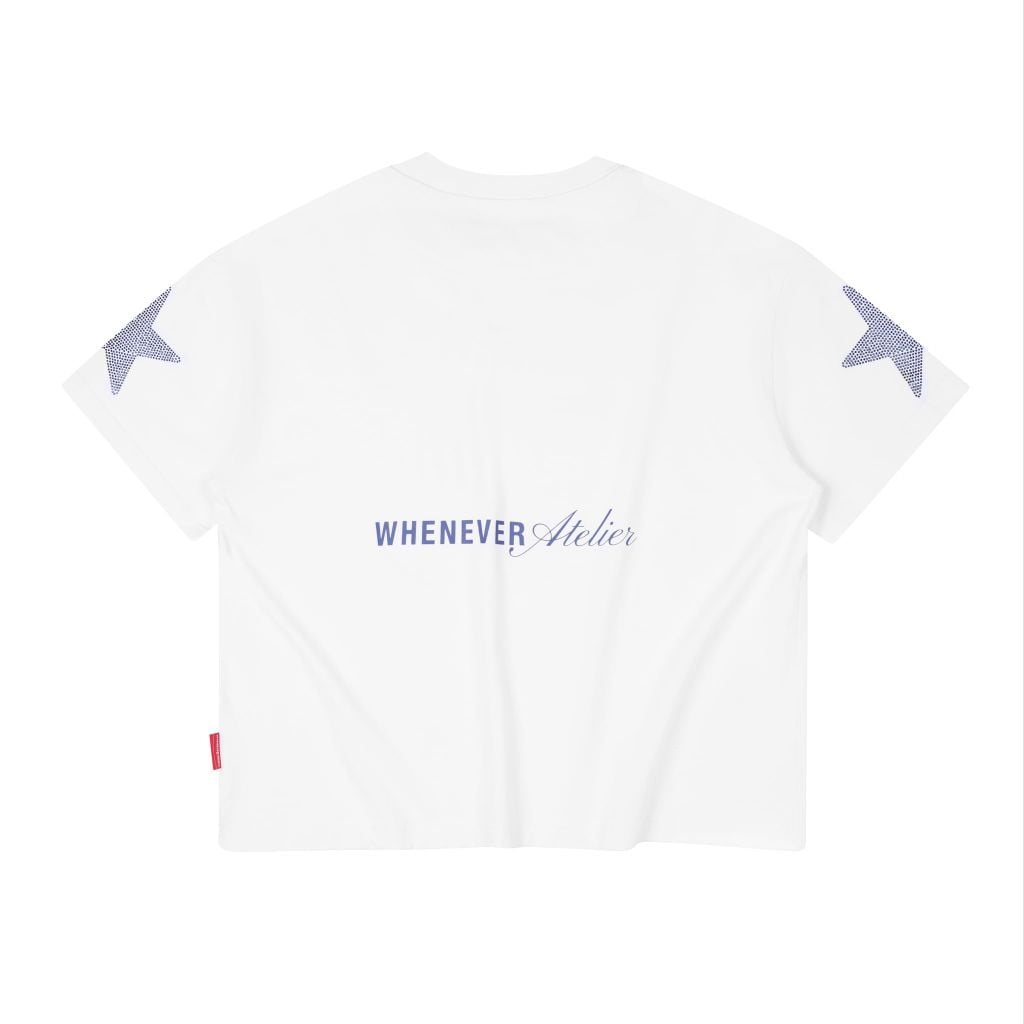 "WHENEVER" SUPER STAR T-SHIRT / WHITE