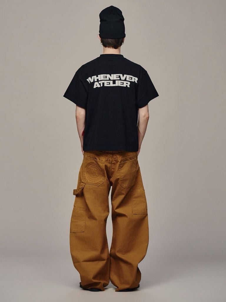 QUẦN DÀI "WHENEVER" DOUBLE-KNEE LEATHER PANTS / DUSTY SAND