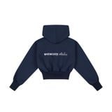 ÁO KHOÁC “WHENEVER” SS26 CROPPED ZIP-UP HOODIE / NAVY