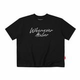 ÁO “WHENEVER” SIGNATURE SCRIPT T-SHIRT / BLACK