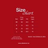 "WHENEVER" BASIC RACERBACK BRA / CHOCO