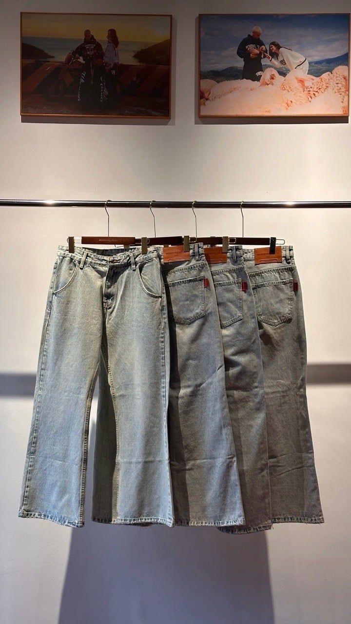 “WHENEVER” FLARE JEANS / WASH BLUE