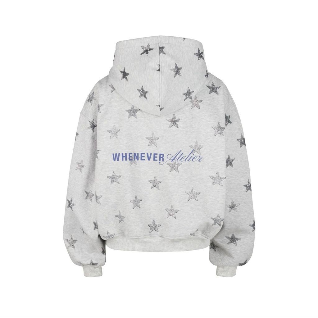 “WHENEVER” STAR BOY HOODIE / PREMIUM GREY