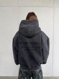 ÁO KHOÁC "WHENEVER" CHASING DREAMS WASHED ZIP HOODIE/ VINTAGE GREY