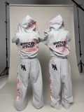 QUẦN DÀI “WHENEVER” SAKURA EMBROIDERED SWEATPANTS/ GREY