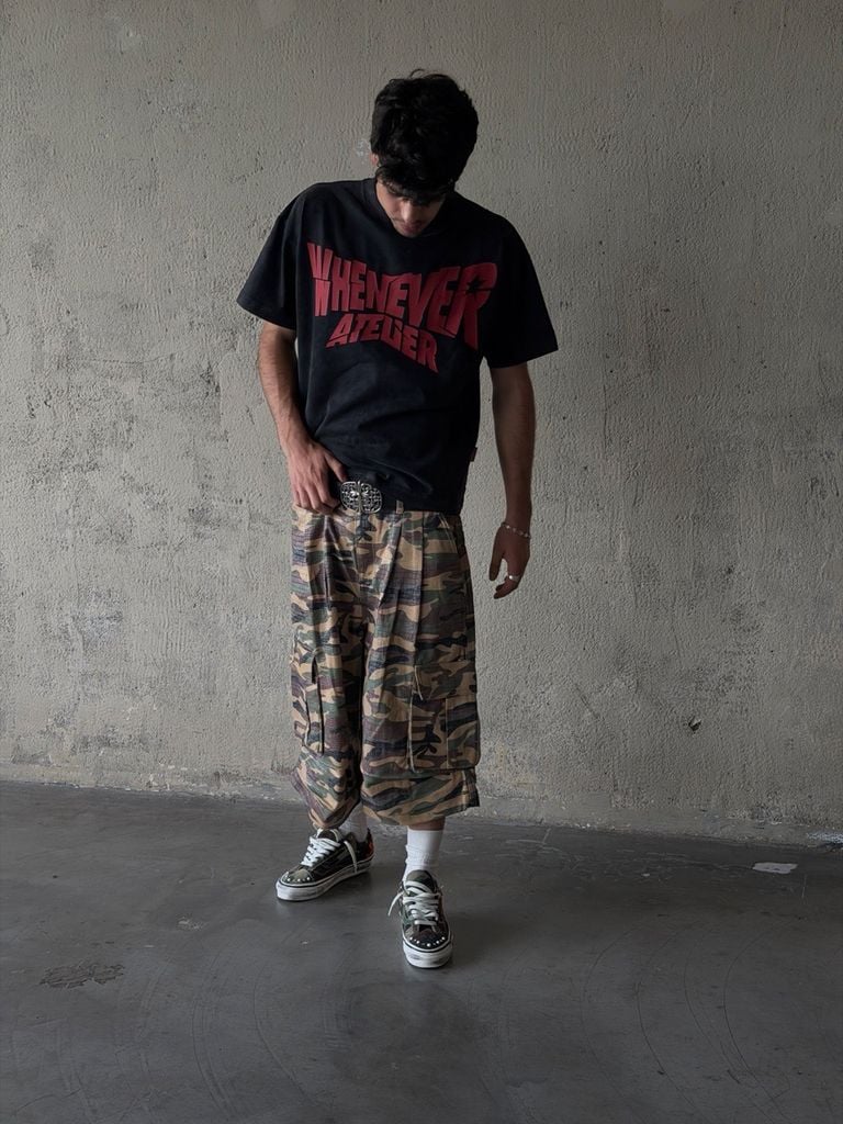 ÁO "WHENEVER" ARC LOGO T-SHIRT / BLACK