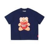“WHENEVER” BEAR T-SHIRT / NAVY