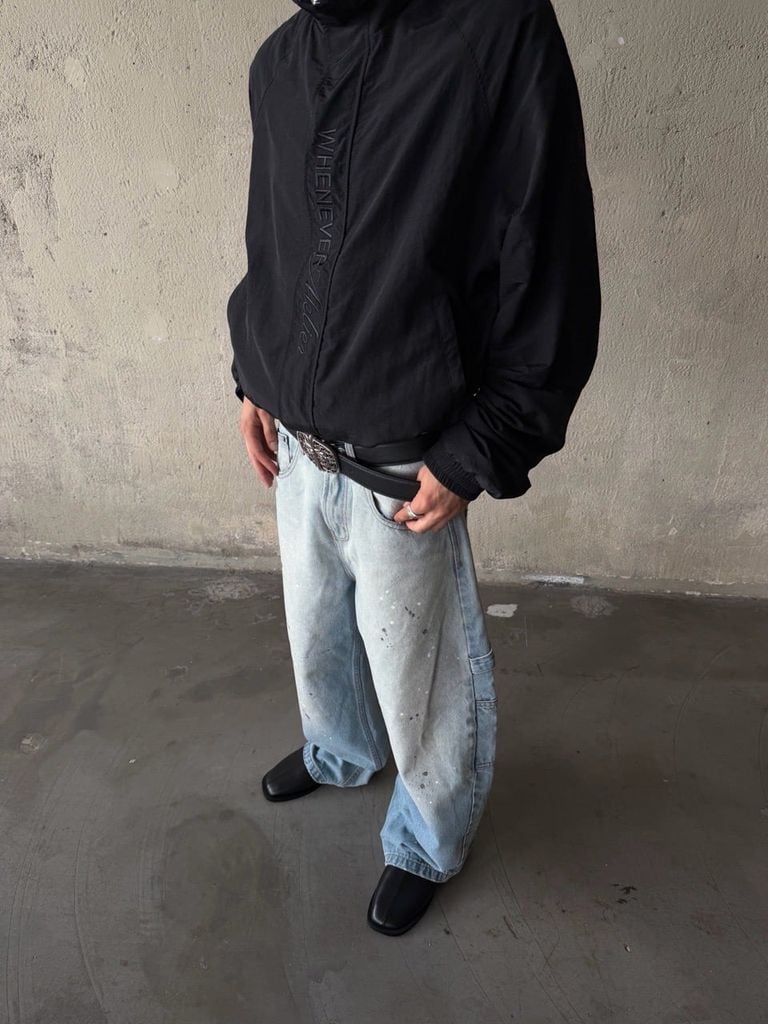 ÁO KHOÁC ''WHENEVER'' WINDBREAKER JACKET/ BLACK