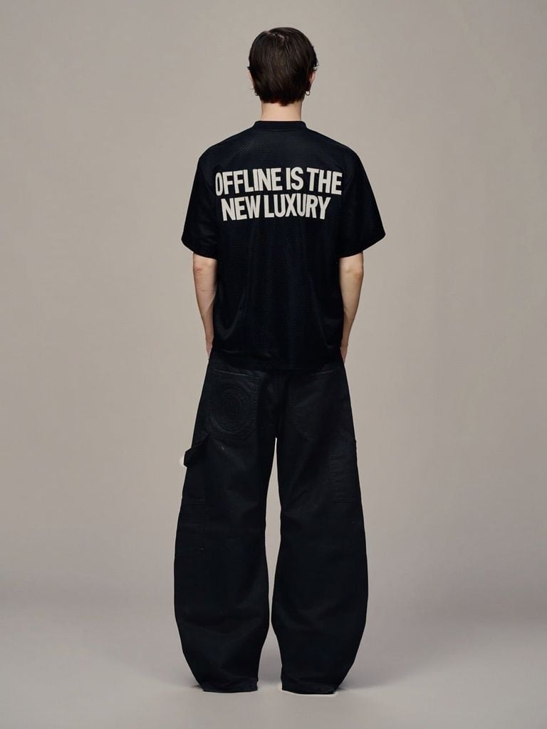 QUẦN DÀI "WHENEVER" DOUBLE-KNEE LEATHER PANTS / BLACK