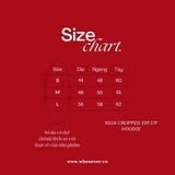 ÁO KHOÁC “WHENEVER” SS26 CROPPED ZIP-UP HOODIE / NAVY