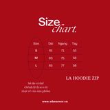 “WHENEVER” LA HOODIE ZIP / BLACK