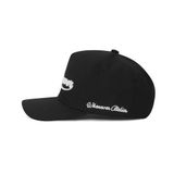 “WHENEVER”  LOGO KHAKI TRUCKER HAT / BLACK