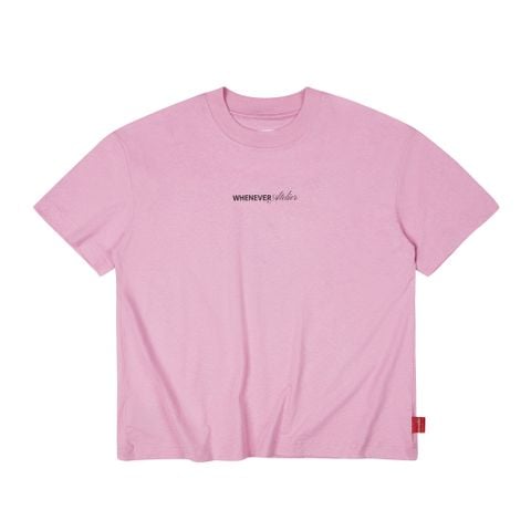 “WHENEVER“ CLOUDLINE T-SHIRT / PINK DUST