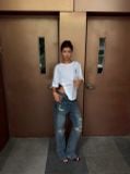 QUẦN DÀI “WHENEVER“ DISTRESSED SLUB BOOTCUT JEANS / VINTAGE BLUE