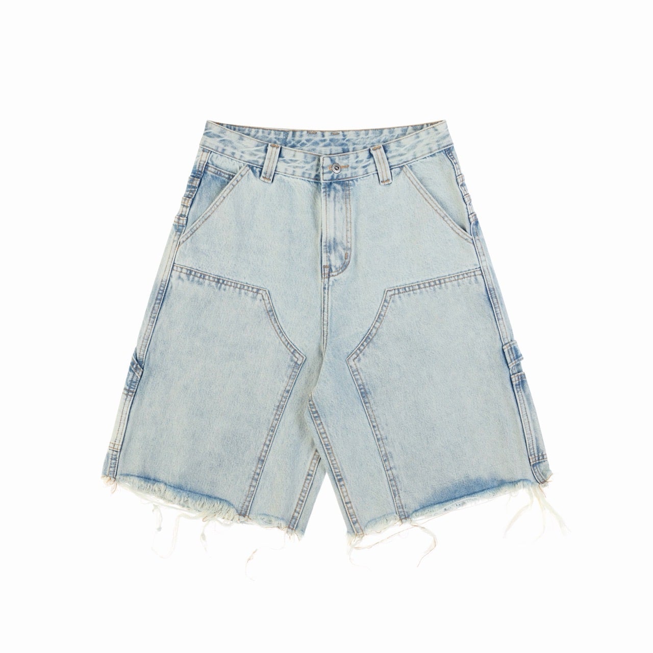 QUẦN NGẮN "WHENEVER" DOUBLE-KNEE BAGGY SHORTS / WASH BLUE