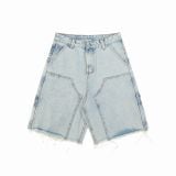QUẦN NGẮN "WHENEVER" DOUBLE-KNEE BAGGY SHORTS / WASH BLUE
