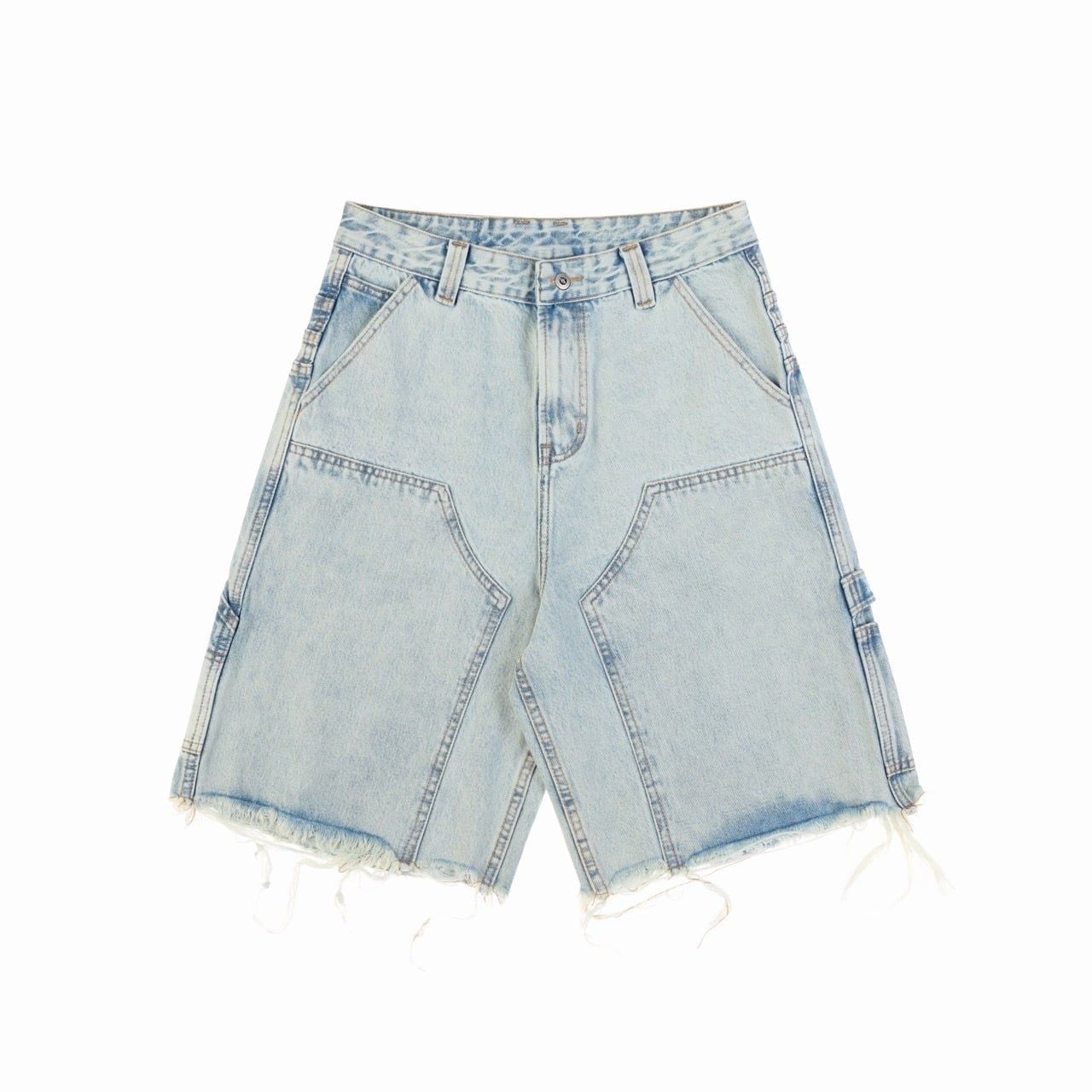 QUẦN NGẮN "WHENEVER" DOUBLE-KNEE BAGGY SHORTS / WASH BLUE