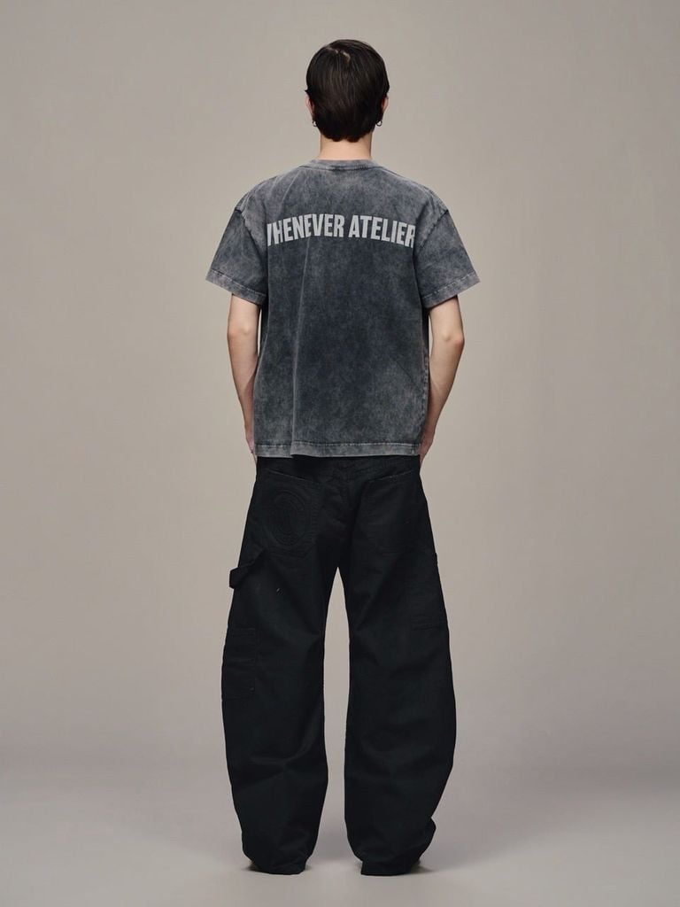 ÁO "WHENEVER" CHASING DREAMS WASHED T-SHIRT / GREY