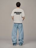 ÁO DỆT “WHENEVER” BASIC EMBOSSED LOGO WAFFLE T-SHIRT / WHITE