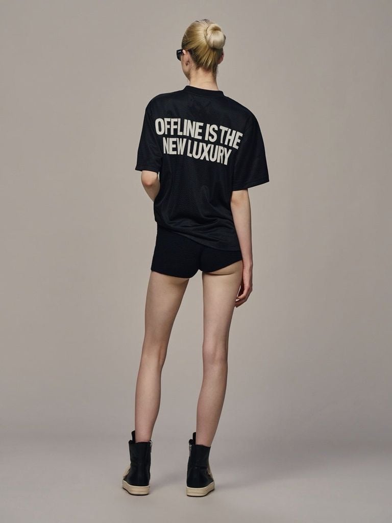 ÁO LƯỚI “WHENEVER” SS26 MESH JERSEY / BLACK