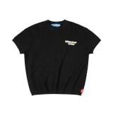 Áo dệt “WHENEVER” BASIC EMBOSSED LOGO WAFFLE T-SHIRT / BLACK