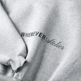 “WHENEVER” ATELIER ORIGIN HOODIE ZIP / PREMIUM GREY