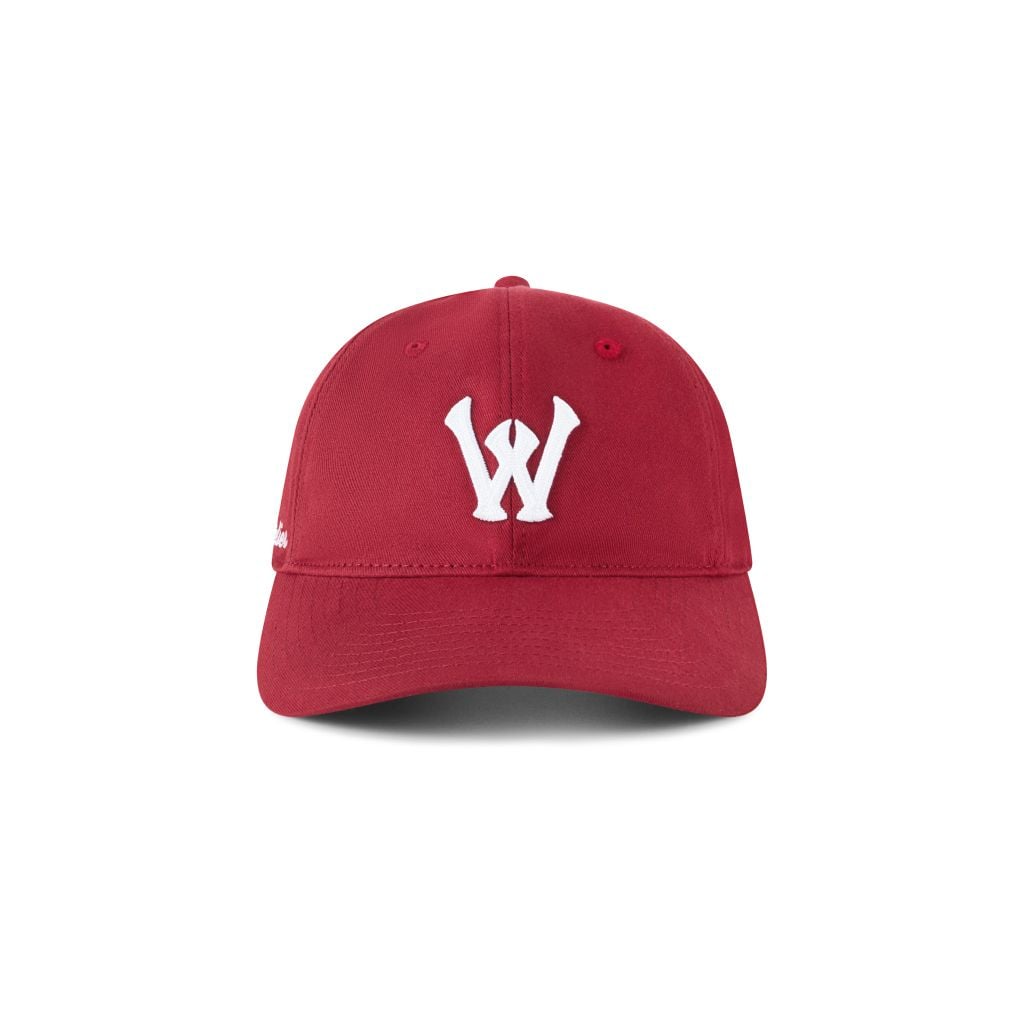 WHENEVER W BALLPARK HAT / RED