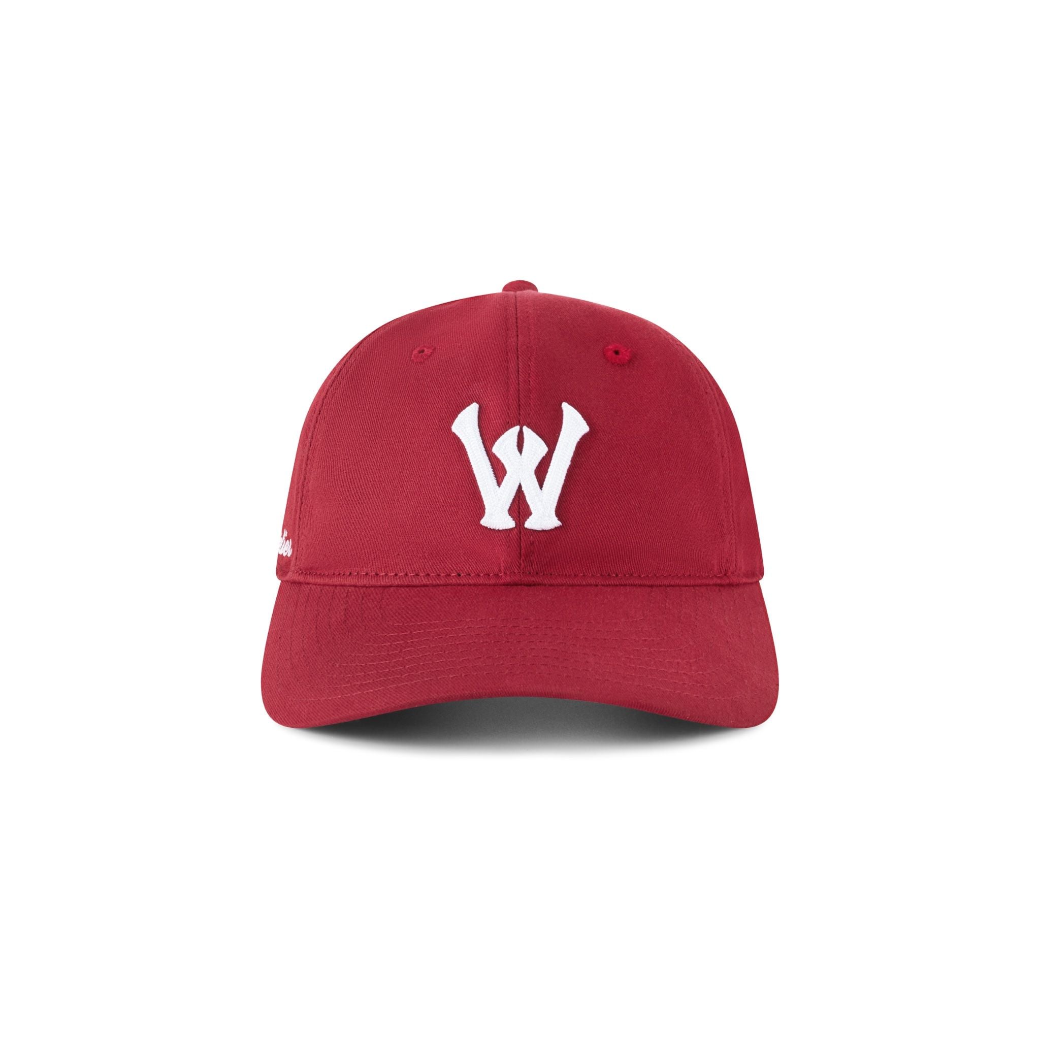 WHENEVER W BALLPARK HAT / RED