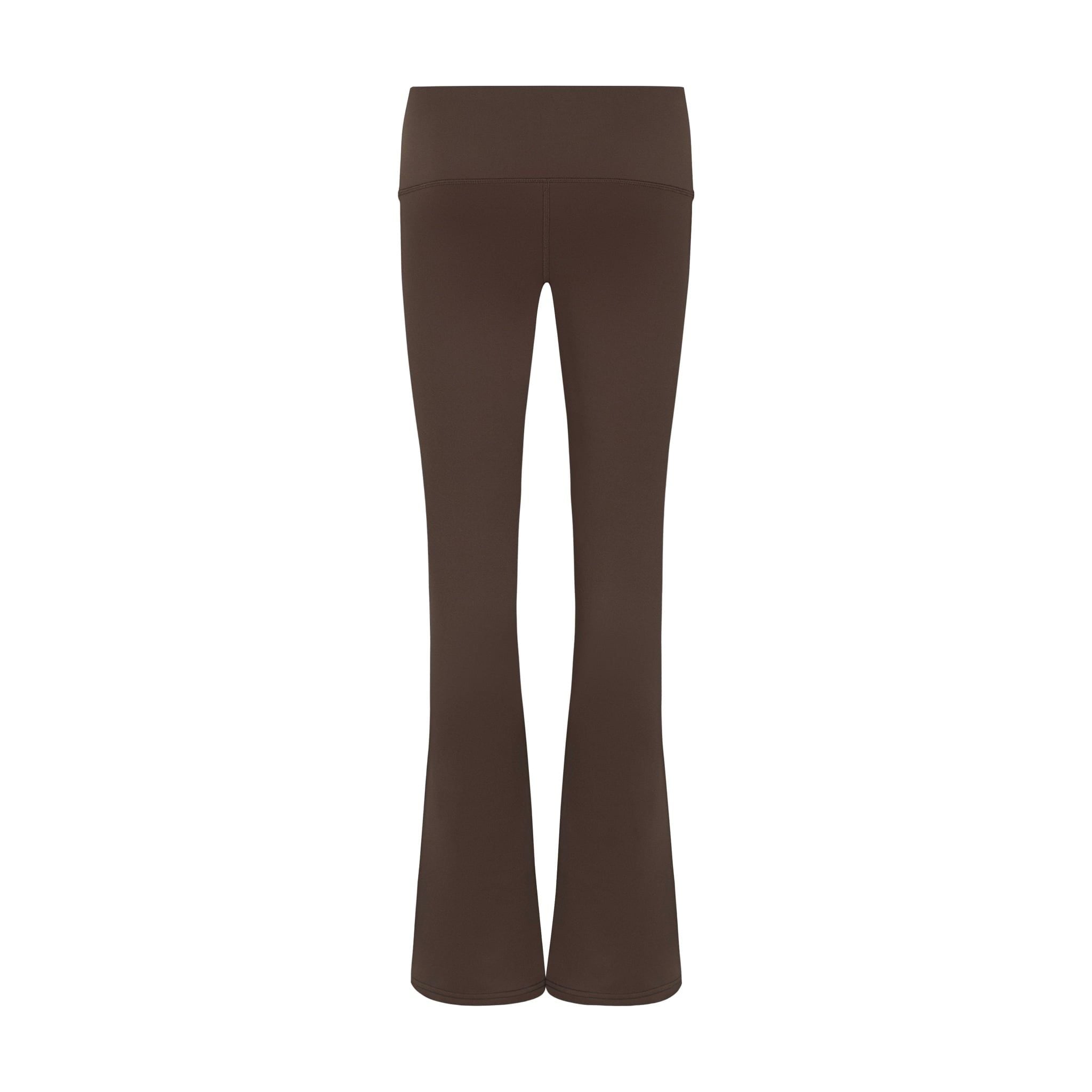 "WHENEVER" FLATTERING HIGH - FLARE LEGGINGS / CHOCO