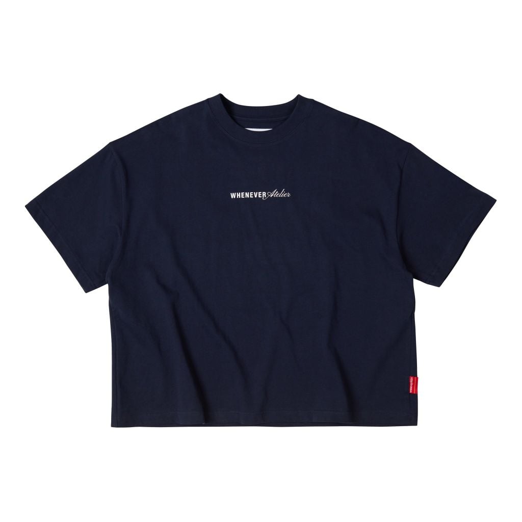 “WHENEVER” NY BASIC T-SHIRT / NAVY